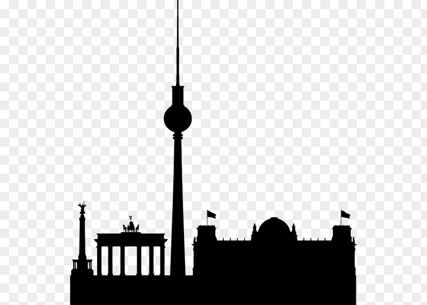 Skyline Paris Berlin Clip Art PNG