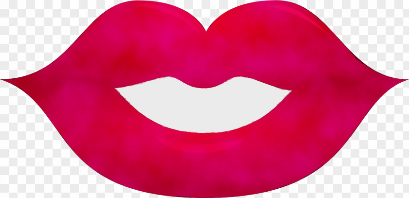 Smile Magenta Lip Red Pink Heart Mouth PNG