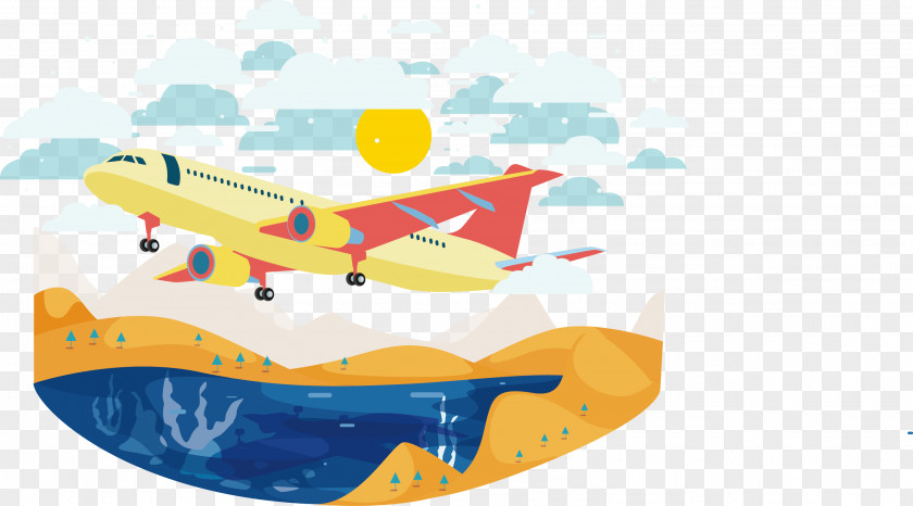 Vector Aircraft Flight Airplane PNG