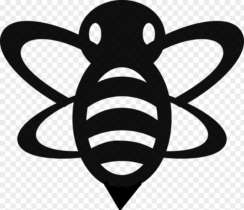 Bee European Dark Insect Honey Clip Art PNG