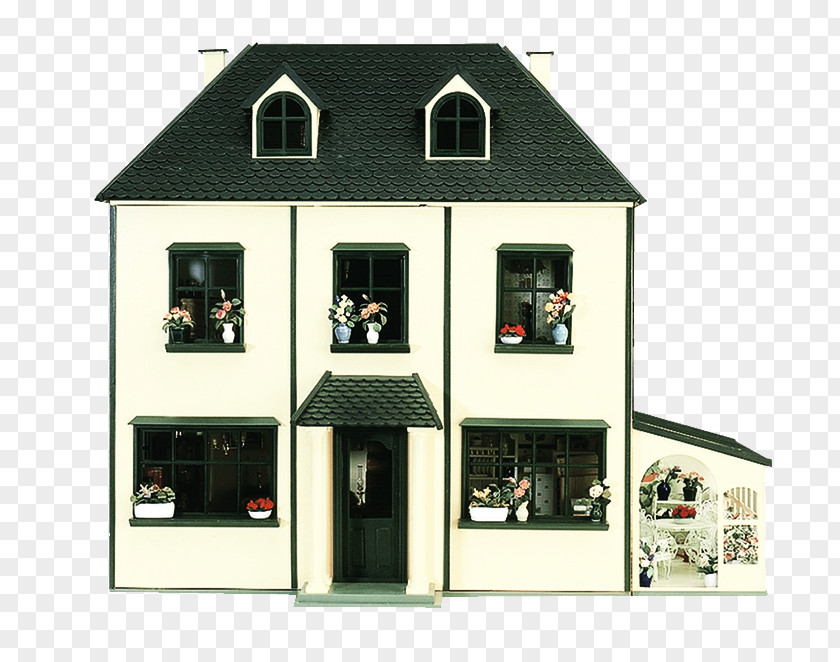 Casita Dollhouse Facade Handicraft Model Building PNG