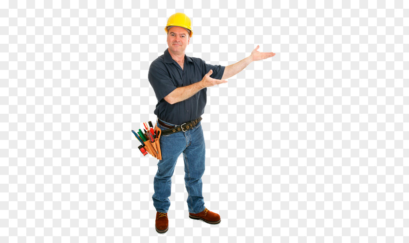 Construction Worker Standing Workwear Gesture Thumb PNG