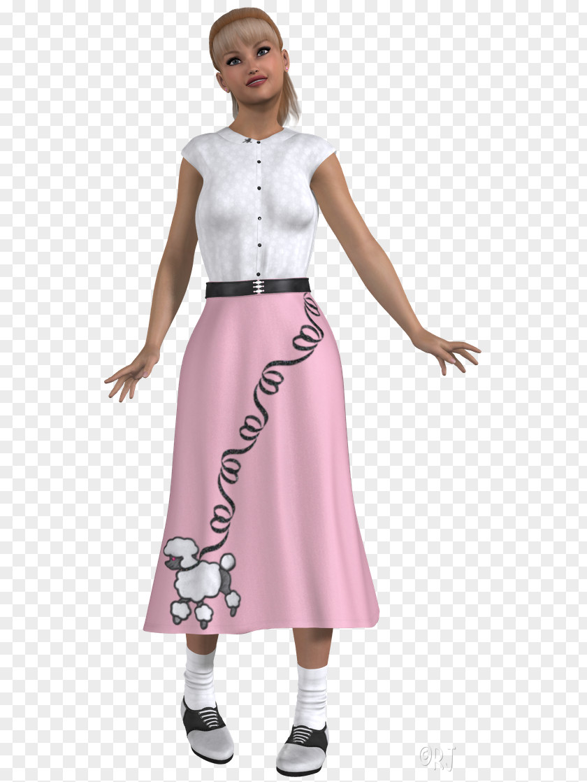 Dress Pink M Abdomen Skirt Sleeve PNG