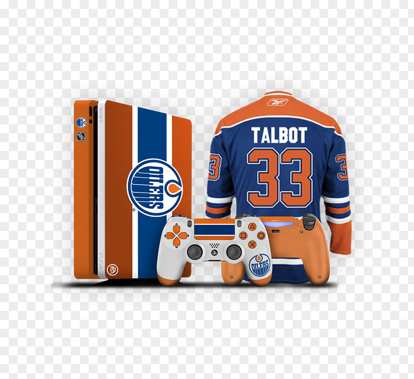 Edmonton Oilers Logo Home Game Console Accessory Sony PlayStation 4 Slim Video Consoles Jersey Product Design PNG