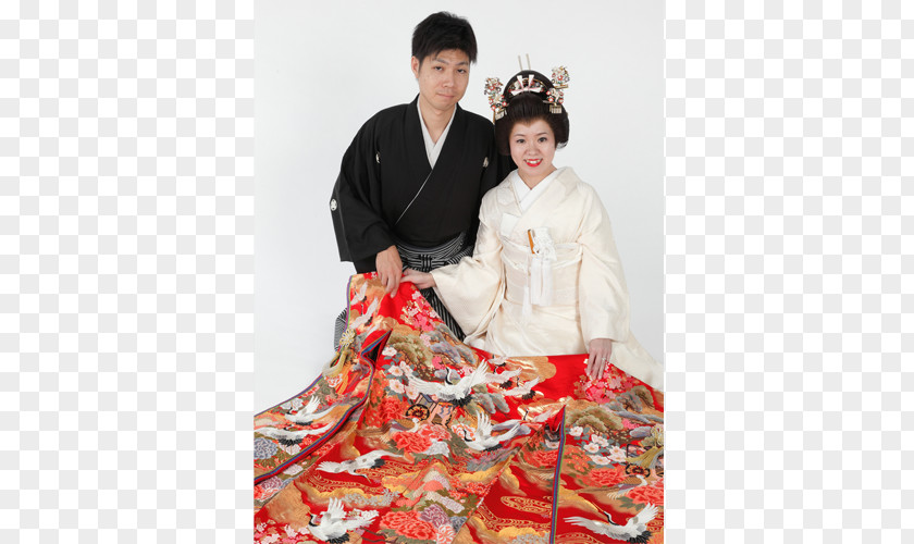 Hanada Kimono Robe Geisha Textile Tradition PNG
