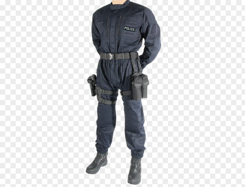 Robocop Slip Combination Navy Blue Uniform PNG