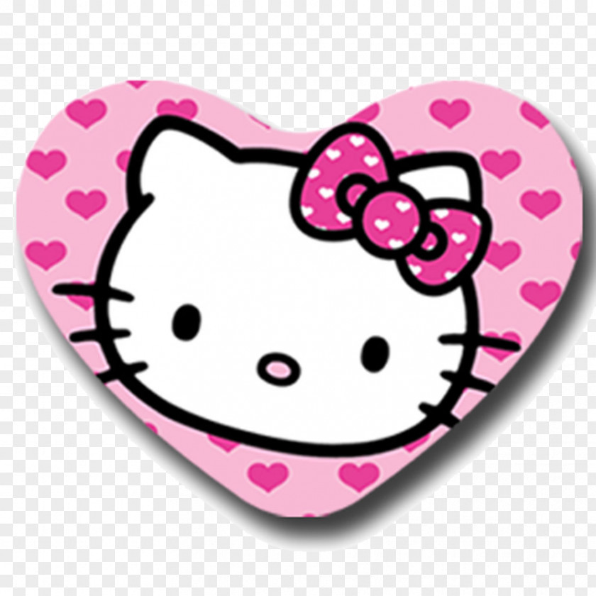 Hello Kitty Heart Wall Decal Wallpaper PNG