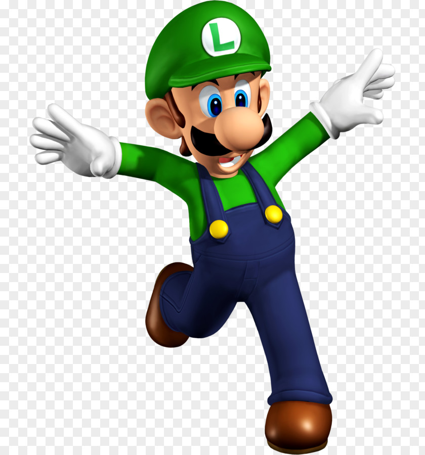 Mario Bros Super 64 DS Bros. Luigi PNG