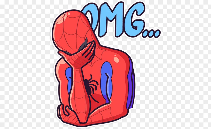 Omg Clip Art Sticker Telegram Spider-Man Illustration PNG