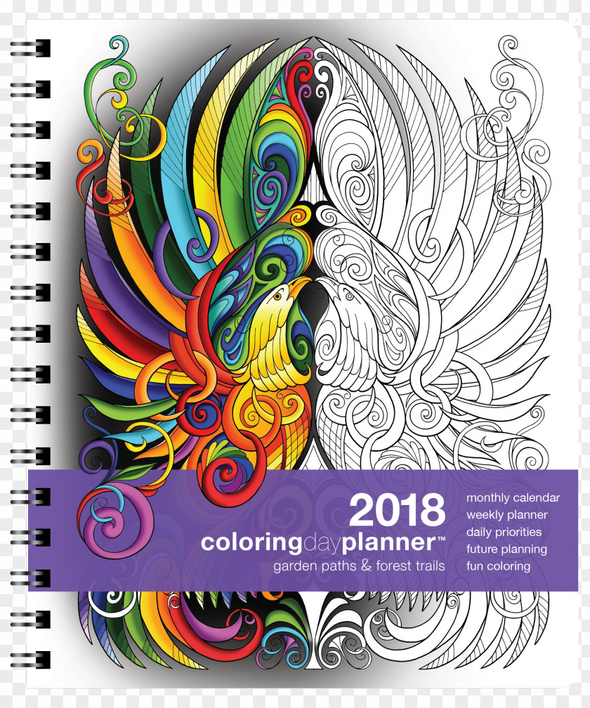 Coloring Book Personal Organizer Publishing Color The Psalms Calendar PNG