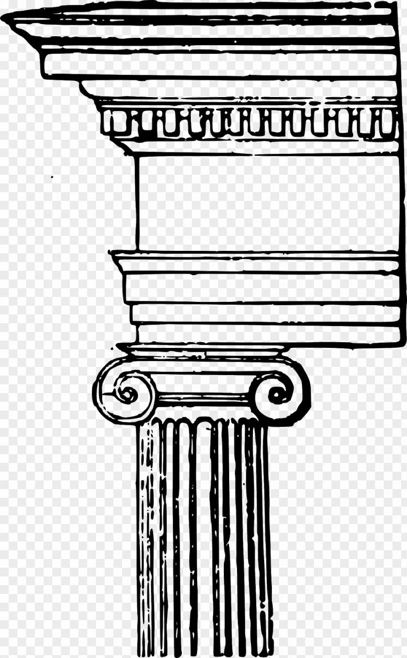 Column Ionic Order Classical Clip Art PNG