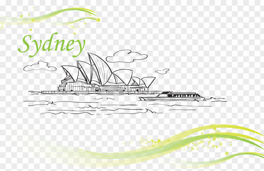 Lines Sydney Opera House City Of Architecture Illustration PNG