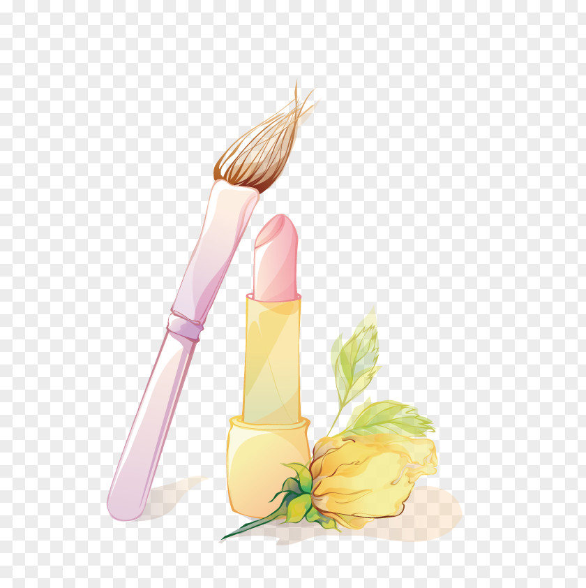 Lipstick Vector Cosmetics Brush PNG