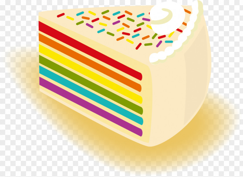 Vector Rainbow Cake Cookie Torte Cream PNG