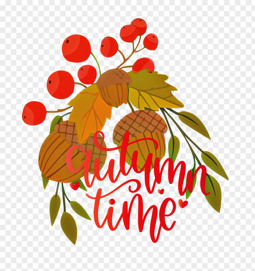Autumn Time Happy Hello PNG