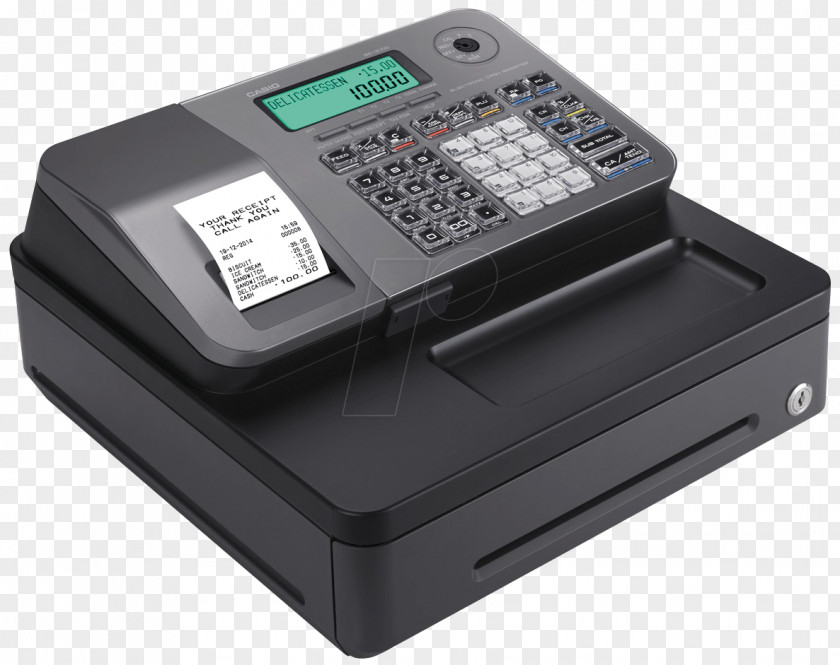Cash Register Point Of Sale Casio Retail Printer PNG