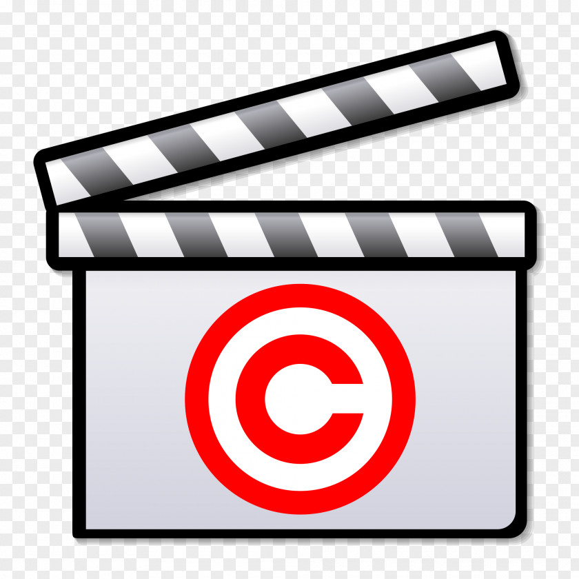 Copyright Silent Film Clapperboard Director Art PNG