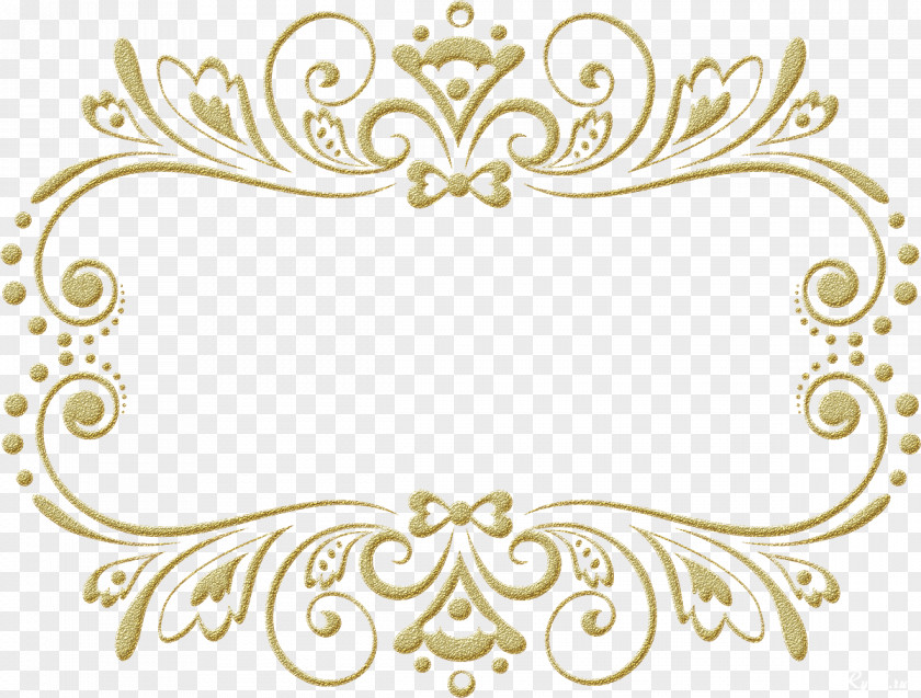 Gold Frame Picture Frames Mirror Wedding Ornament PNG