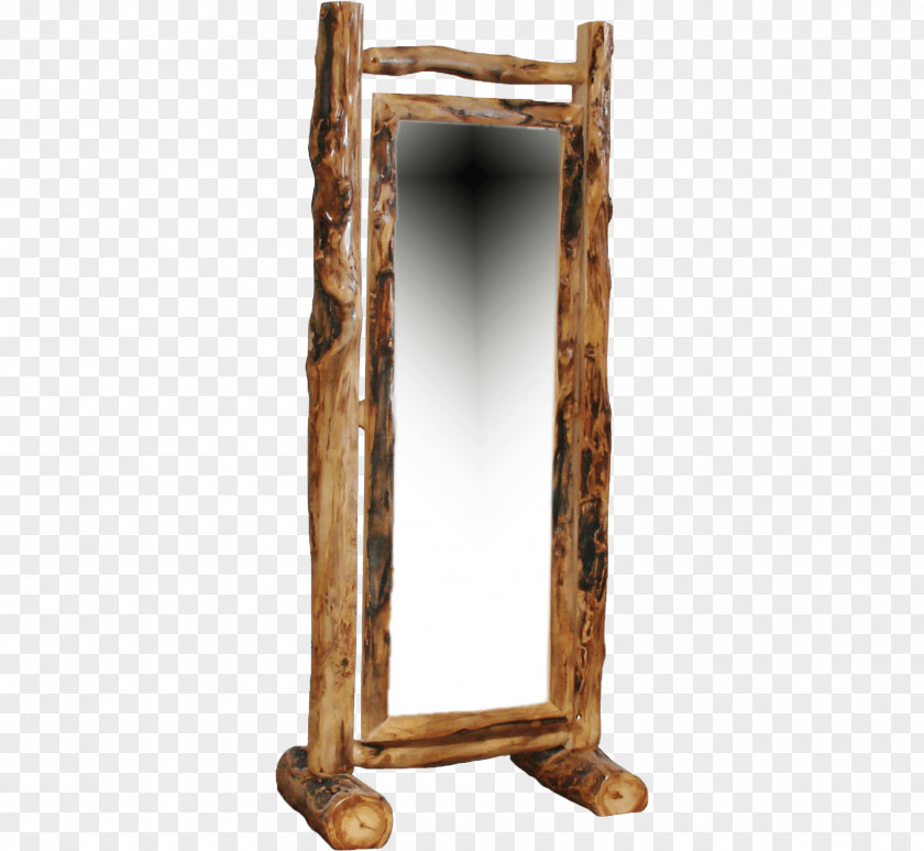Rustic Wooden Swings Mirror Drawer Log Furniture Aspen Picture Frames PNG