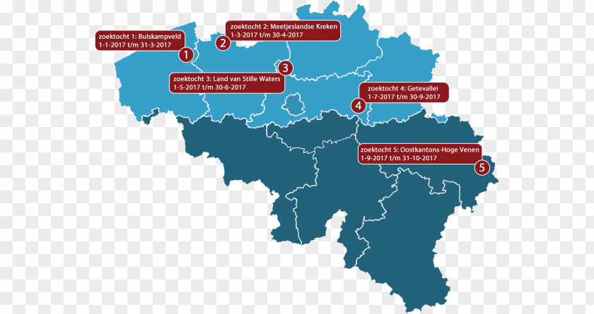 Map Provinces Of Belgium Vector PNG