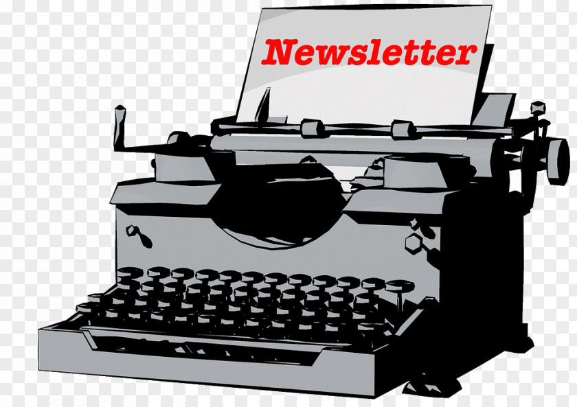 Typewriter Newsletter Copywriting Business Author Click-through Rate PNG