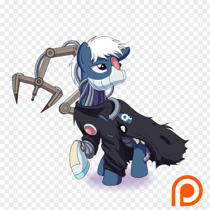 Cyborg Pony Horse Big McIntosh Fallout: Equestria Robot PNG