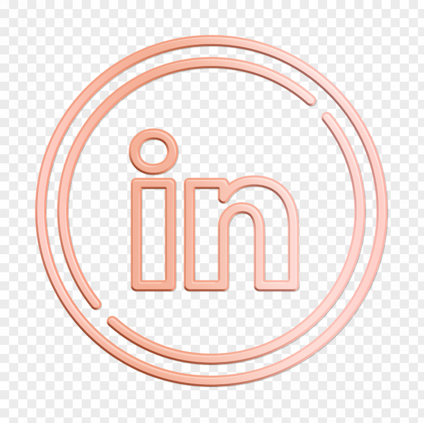 Linkedin Icon Social Circles Link PNG