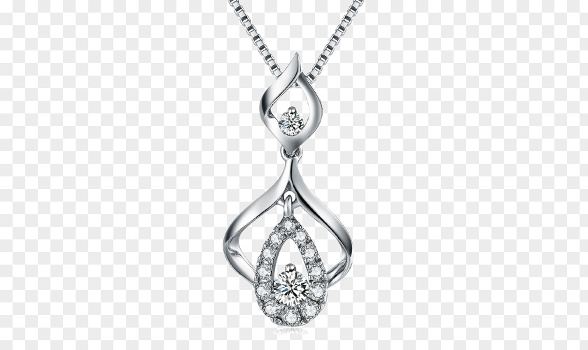 MaBelle Mabel Diamond Pendant Gold Jewellery PNG