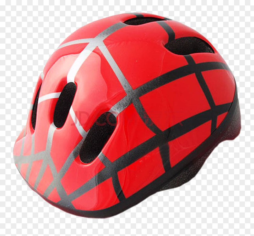 Red Striped Helmet Bicycle Child Combat PNG