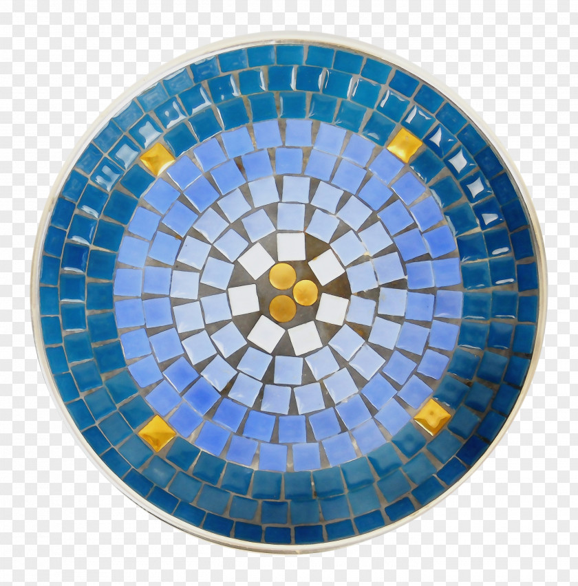 Tableware Dishware Cobalt Blue Mosaic PNG