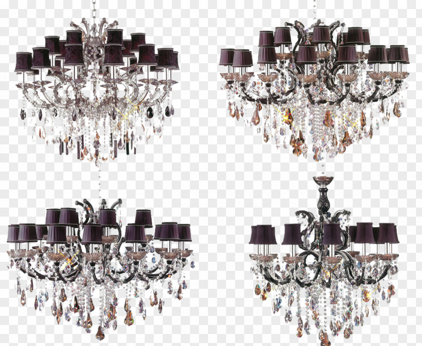 Brown Crystal Lamp In Kind Promotion Chandelier Lighting PNG