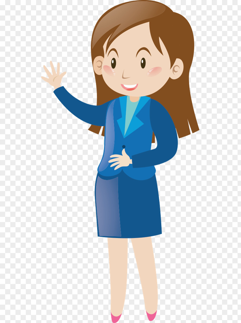 Finger Gesture School Girl PNG