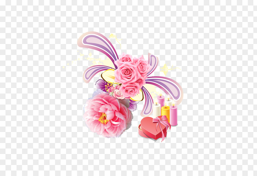 Flowers,Gift,candle Floral Design Gift Flower Designer PNG