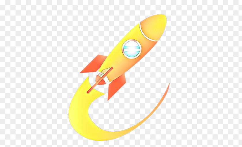Rocket Yellow Spacecraft Space PNG