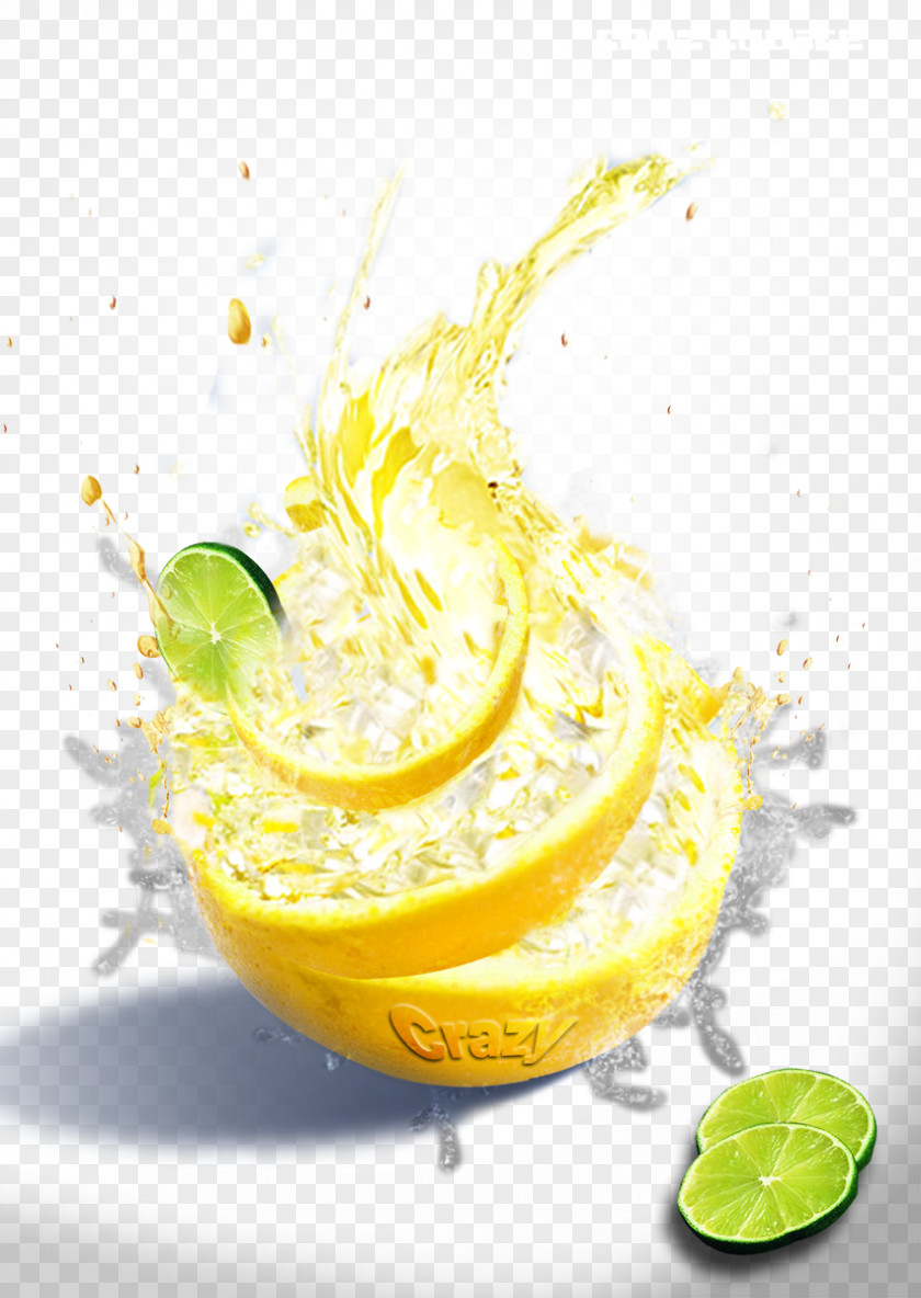 Explosion Lemon Orange Juice Lemonade Cocktail Garnish PNG