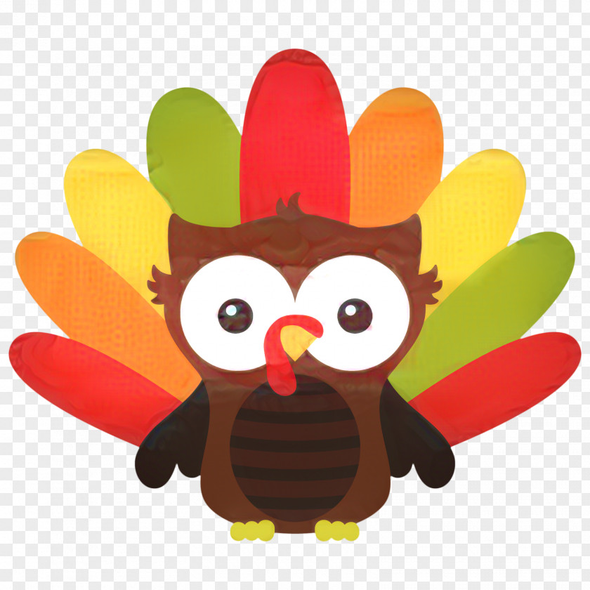 Owl Bird Turkey Thanksgiving Cartoon PNG
