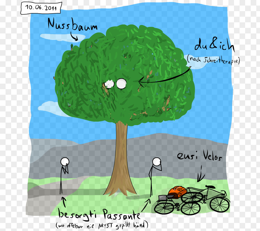 Tree Illustration Cartoon Human Behavior Ecosystem PNG