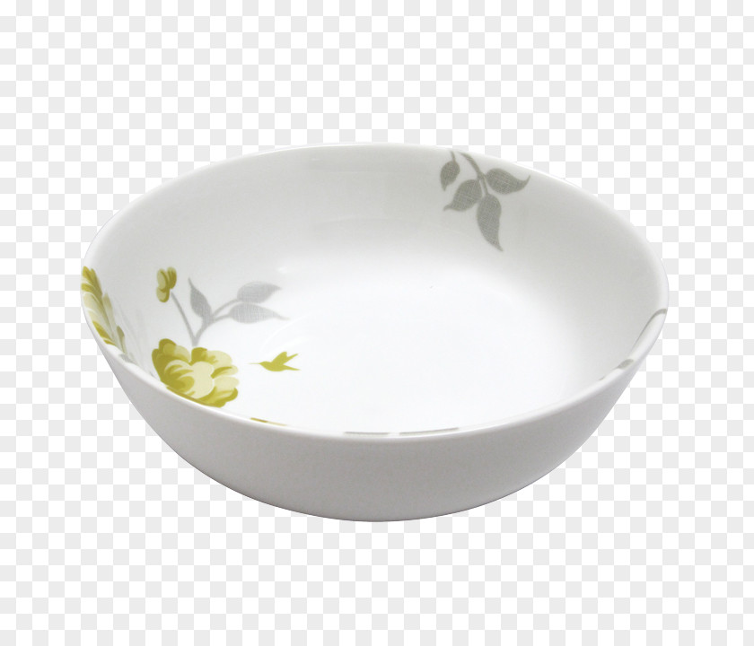 Yellow Bowl Porcelain Tableware PNG