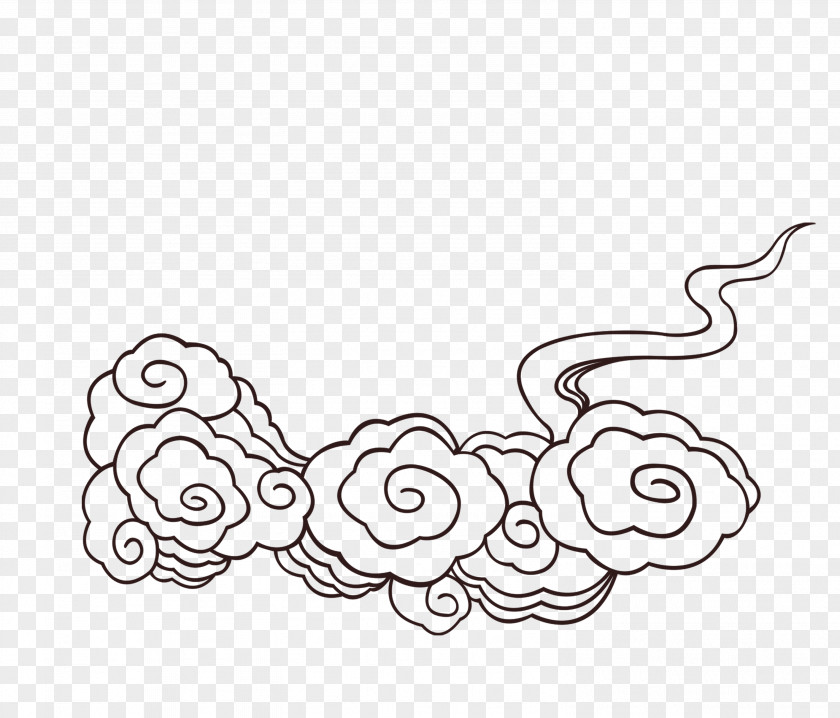 Chinese Lucky Cloud Printing Pattern PNG