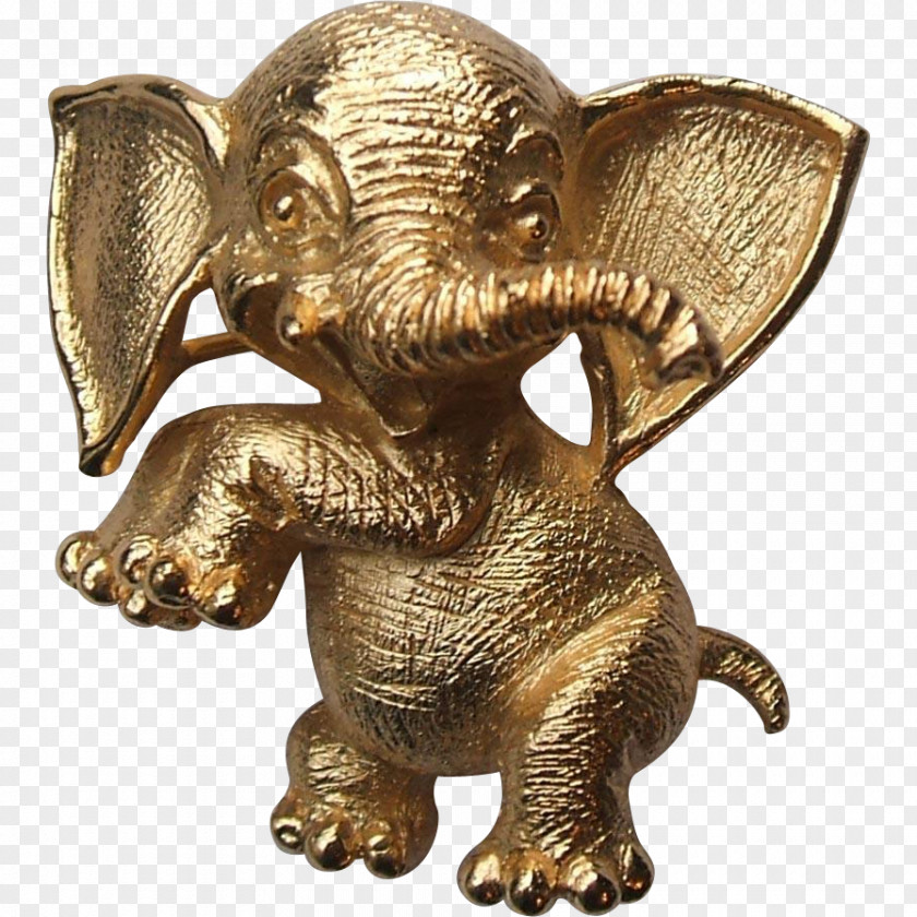 India Indian Elephant Bronze 01504 Statue PNG