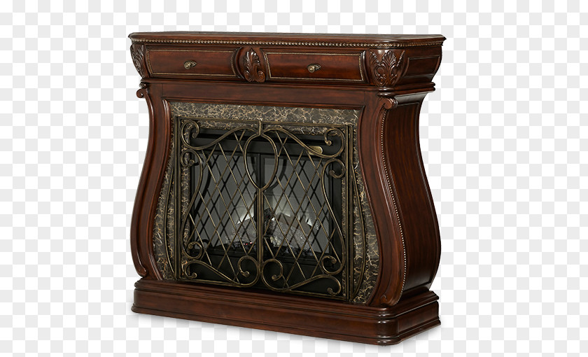 Living Room With Fireplace Bedside Tables Electric PNG