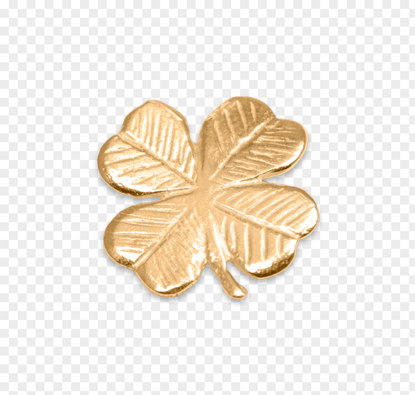 Gold Four-leaf Clover PNG