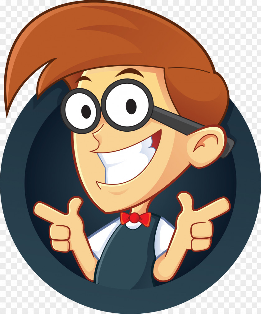 Nerd Geek Cartoon Clip Art PNG