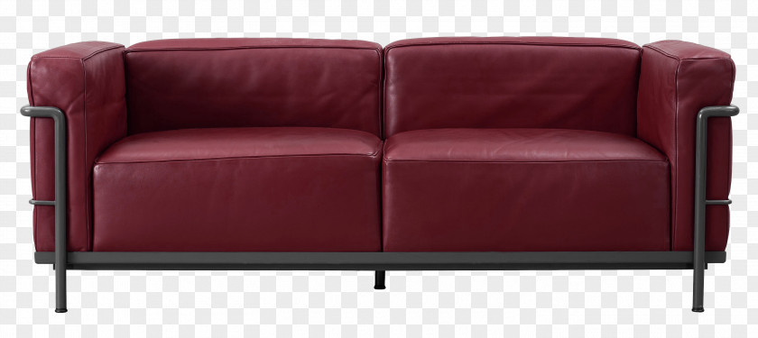 Red Leather Lobby Couch Picture Loveseat Cassina S.p.A. Chair Furniture PNG