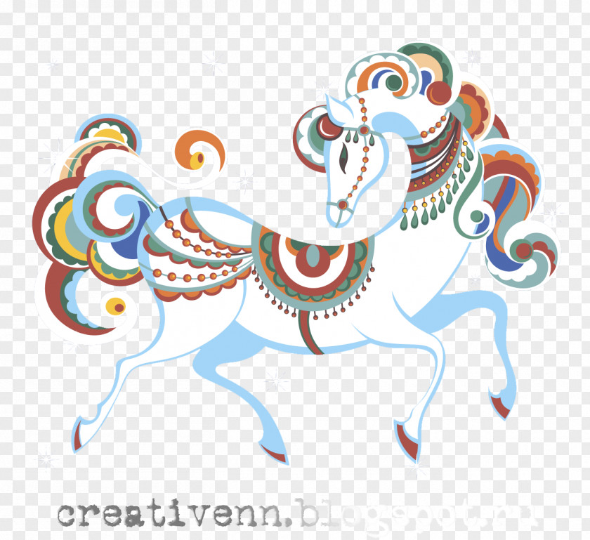Whitehorse Horse Drawing Clip Art PNG