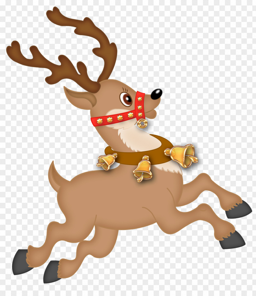 Cute Reindeer PNG Clipart Santa Claus's Christmas Ornament Character PNG