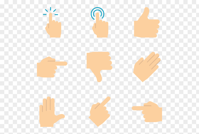 Hand Gestures Fingerprint PNG