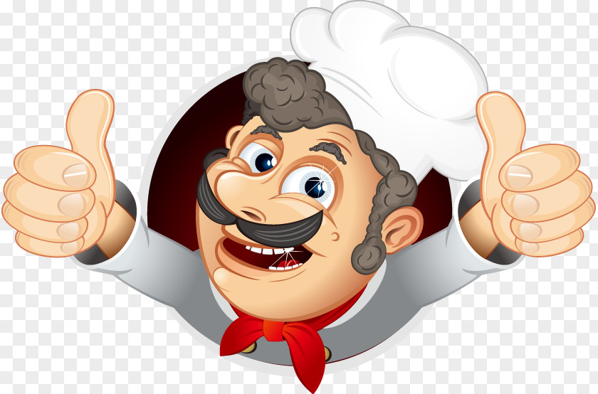 Hand-painted Chef Cooking Royalty-free Illustration PNG