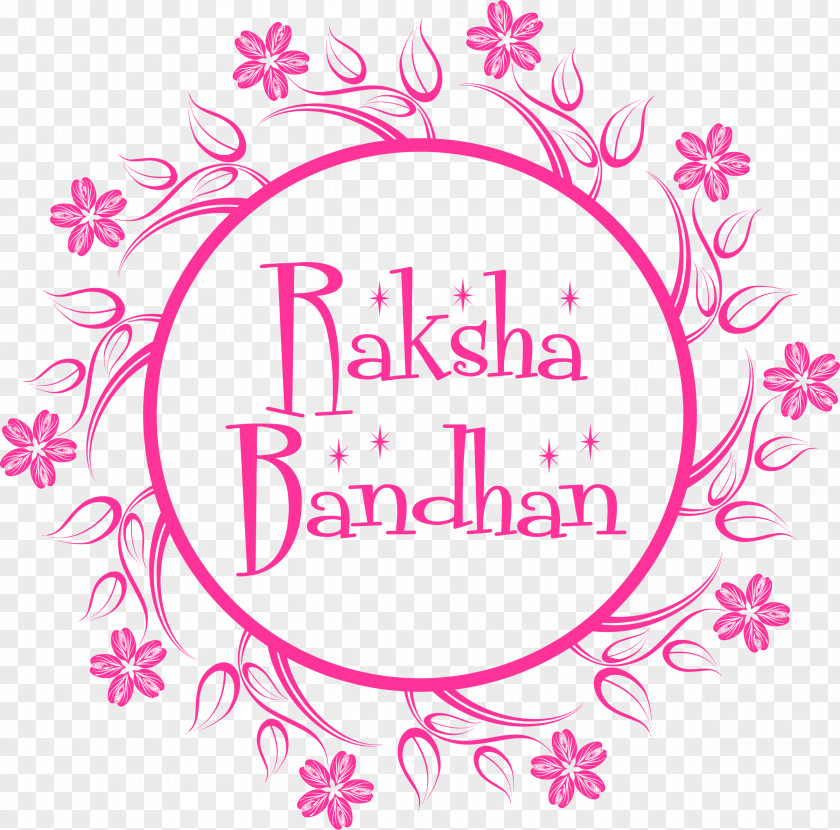 Happy Raksha Bandhan Festival Floral . PNG