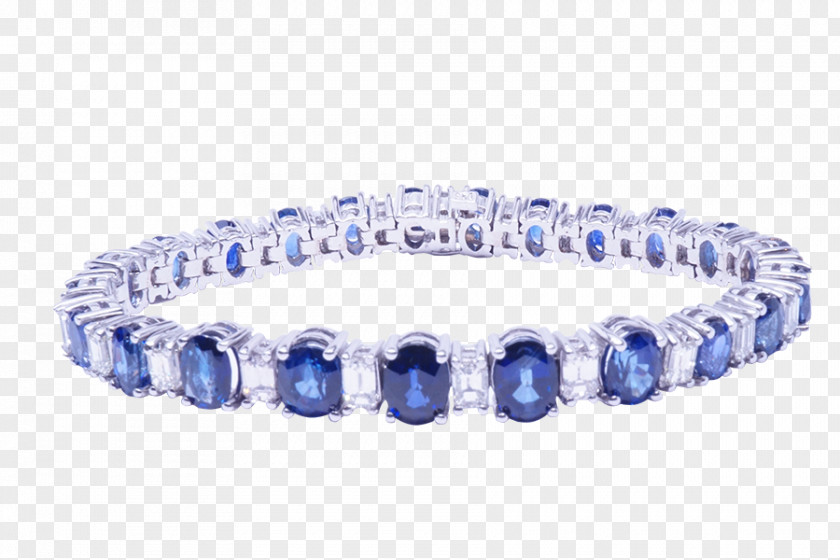 Sapphire Bracelet Bead PNG